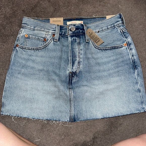 Levi's Light Blue Denim Pencil Skirt - Picture 1 of 4